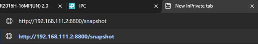 Enter the URL in browser and access.