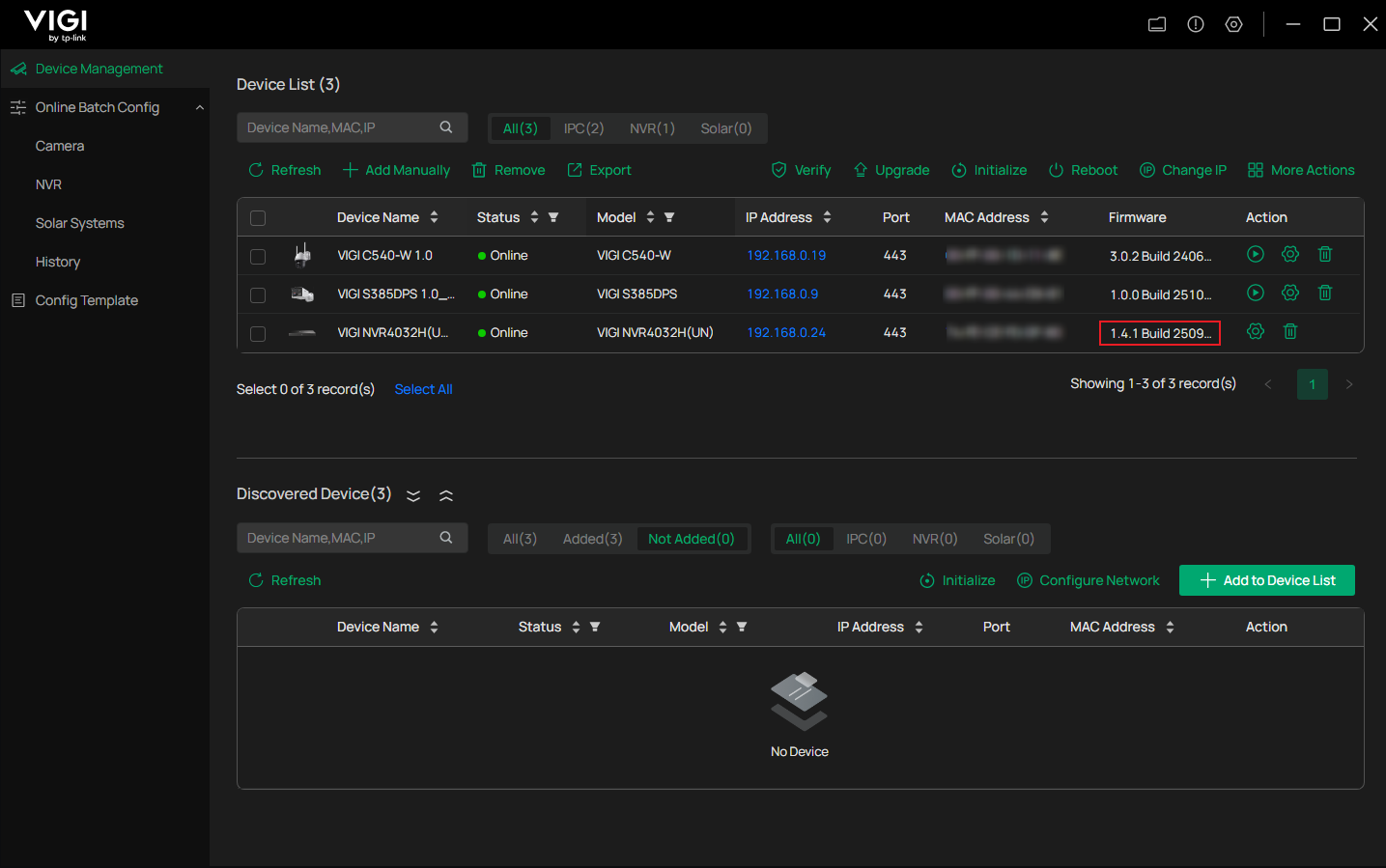 Check and confirm that the firmware has been upgraded to the latest version.
