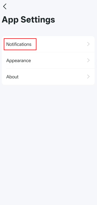 The Notification position.