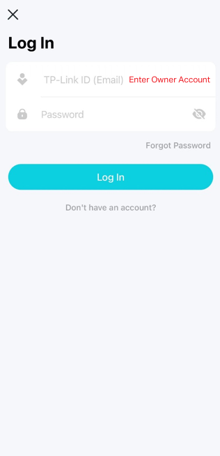 The Login page on the Aginet app. 