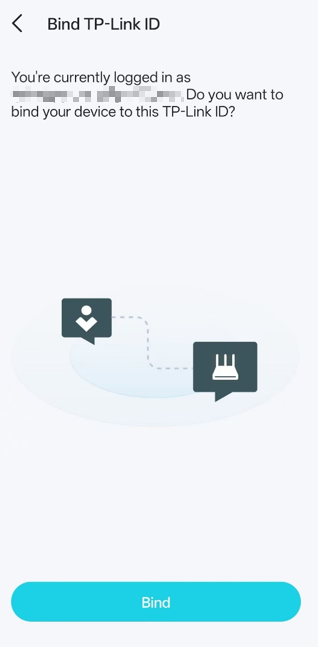 The Bind TP-Link ID page.