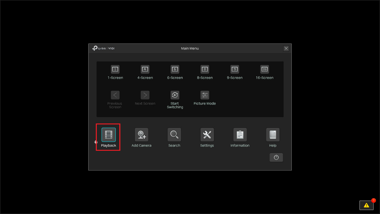 Show the location of the Playback.