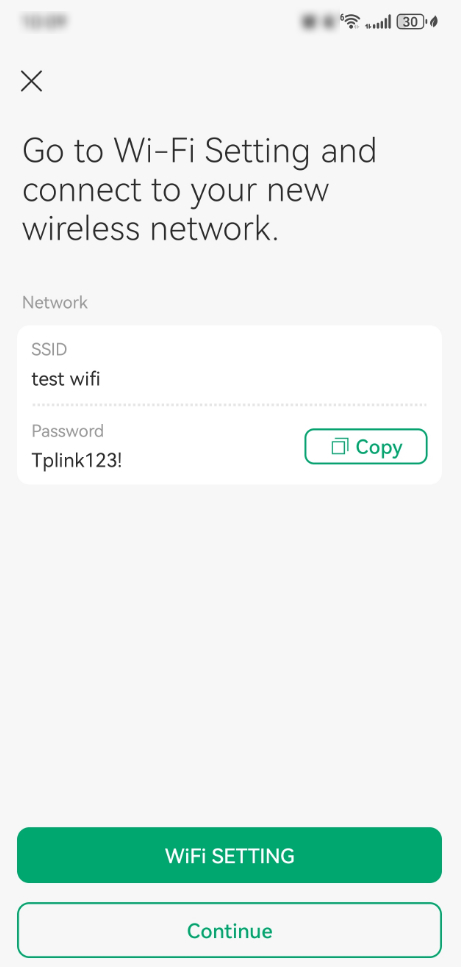 Connect to the new Wi-Fi based on your settings.