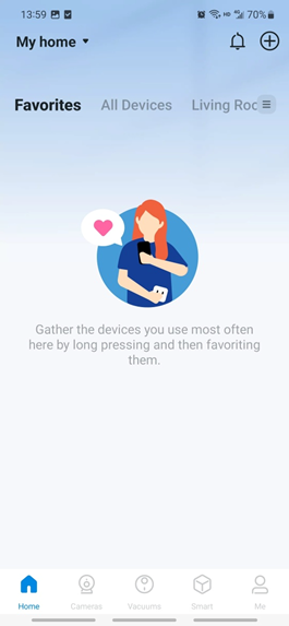 The location of “Home” button.