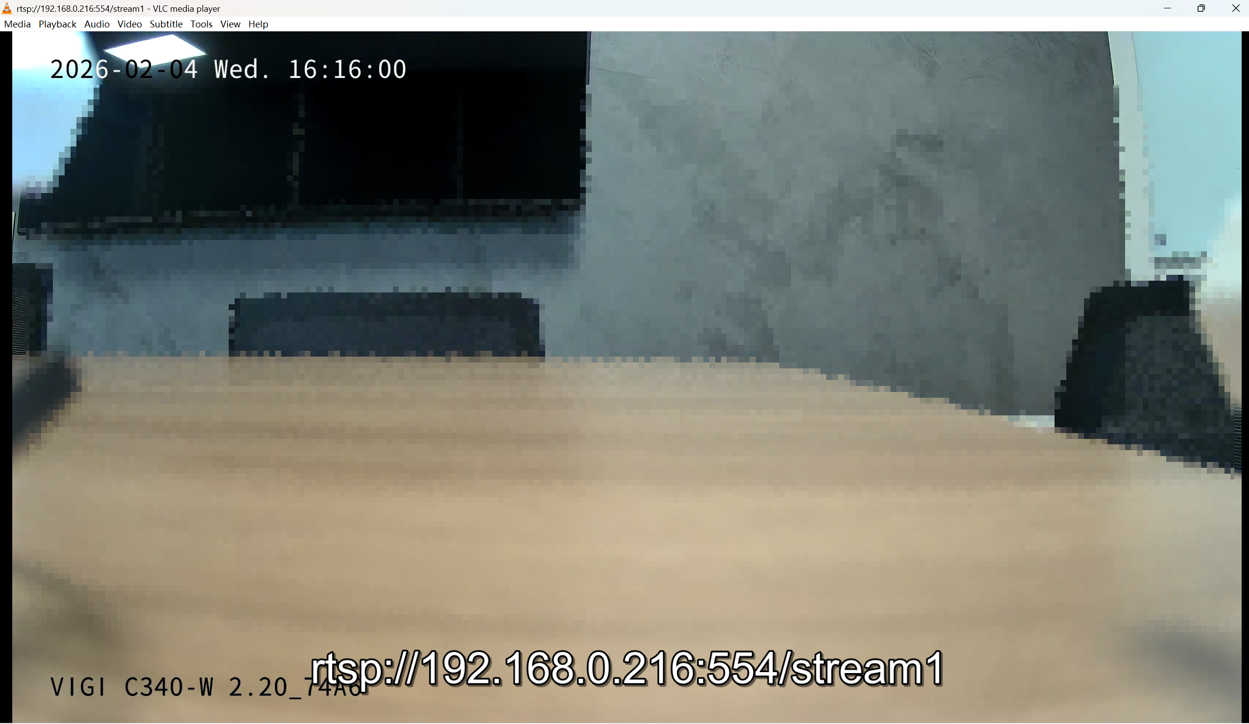 Monitor the added camera.