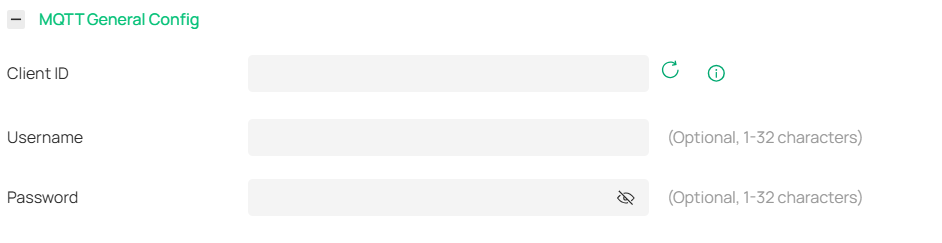Show MQTT General Config page.