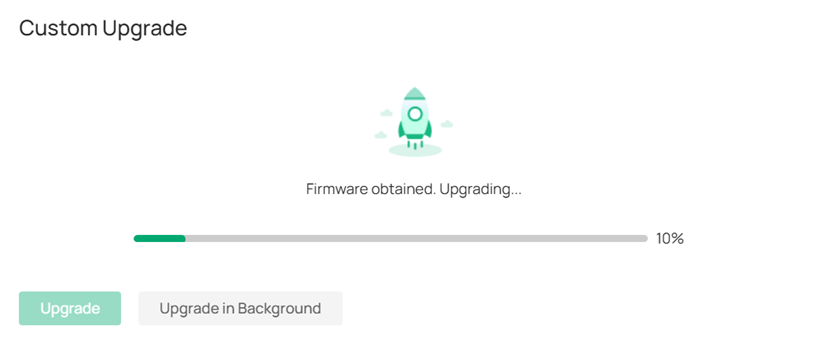Show Custom Upgrade pages.
