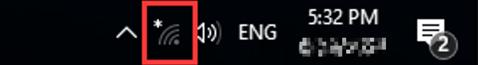 Click the Wi-Fi icon.