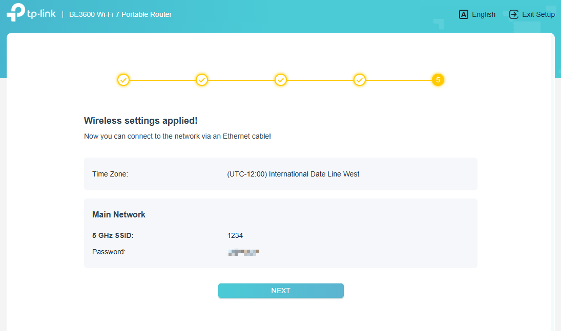 The page of the client settings has been applied successfully.