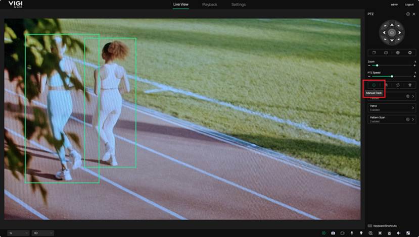 Target recognized by IPC and marked with Smart Box.