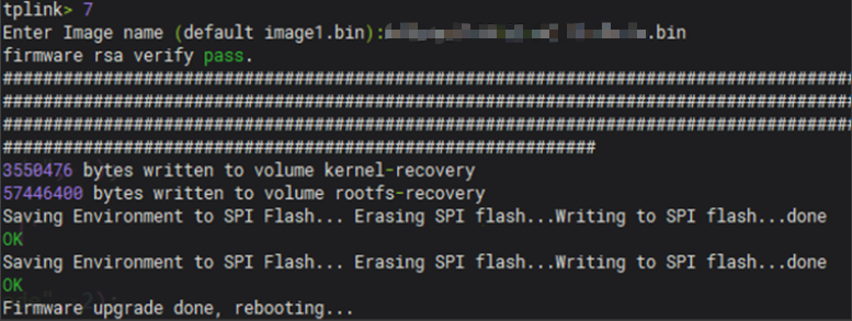 Show the console output during USB flash disk image fix