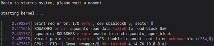 Show the console output when usrmlg damaged
