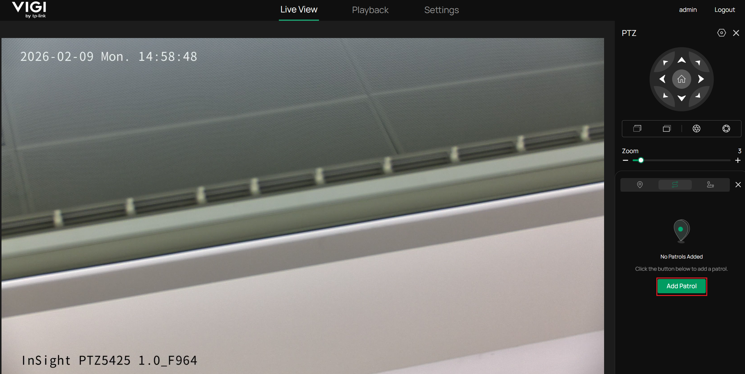 ‘Add Patrol’ button in the Patrol module.
