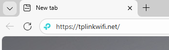 Insert the browser address bar screenshot showing https://tplinkwifi.net.