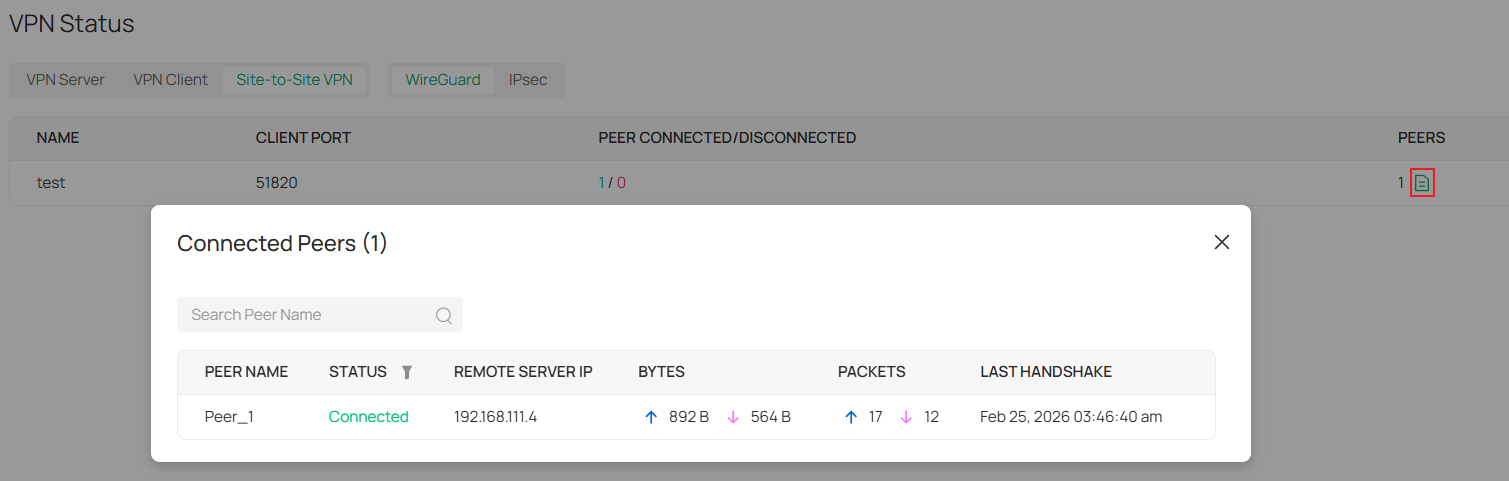 Display the VPN tunnel configured in manual mode.
