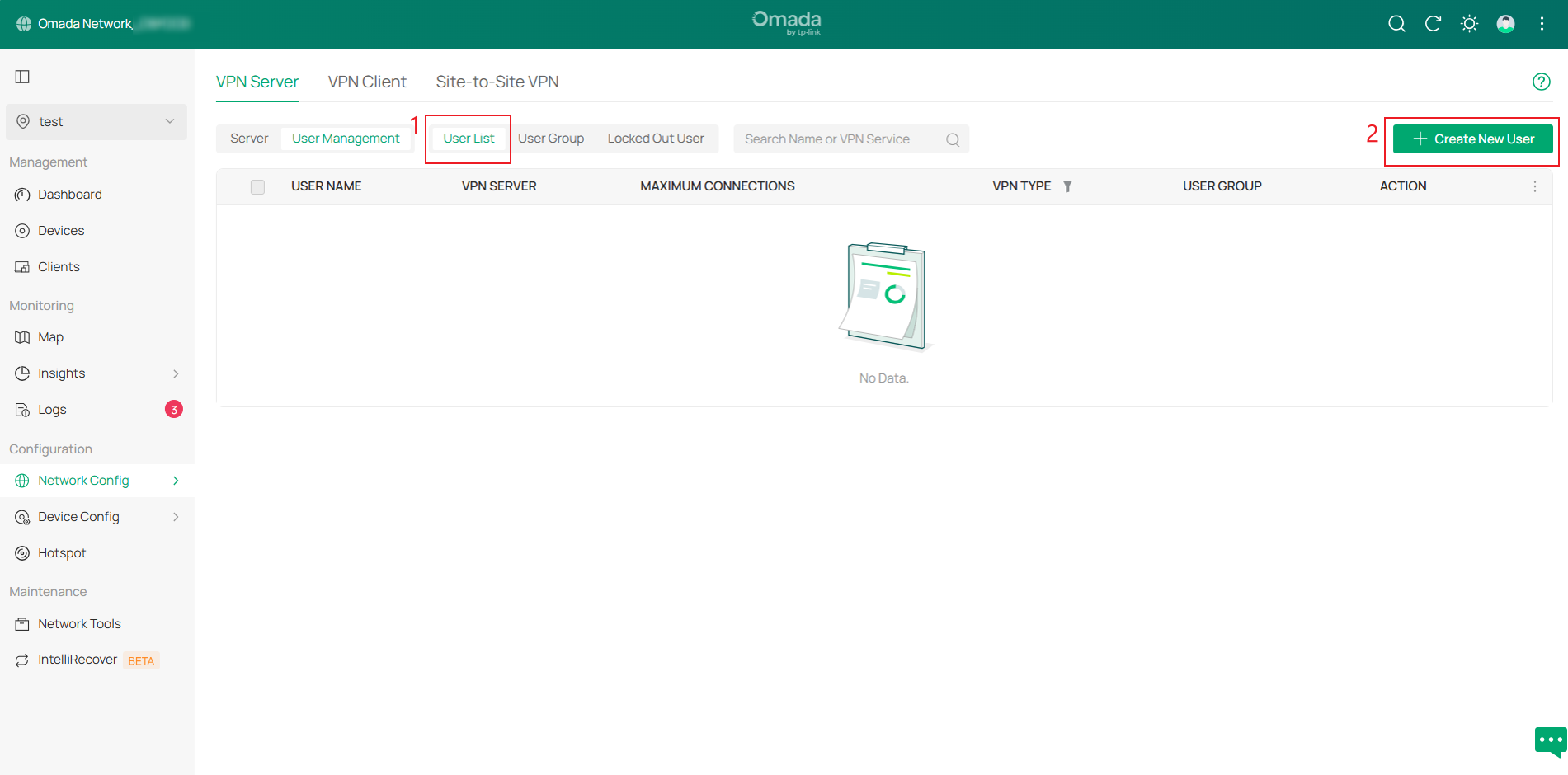 Create new user for SSL VPN.