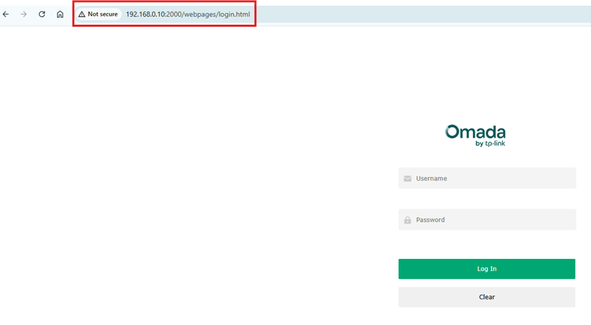 Computer remotely managing an Omada Gateway.