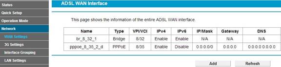 The Bridge Interface configuration is complete.