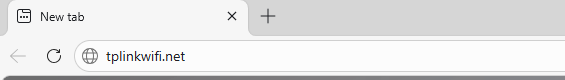 Type in https://tplinkwifi.net in the address bar.