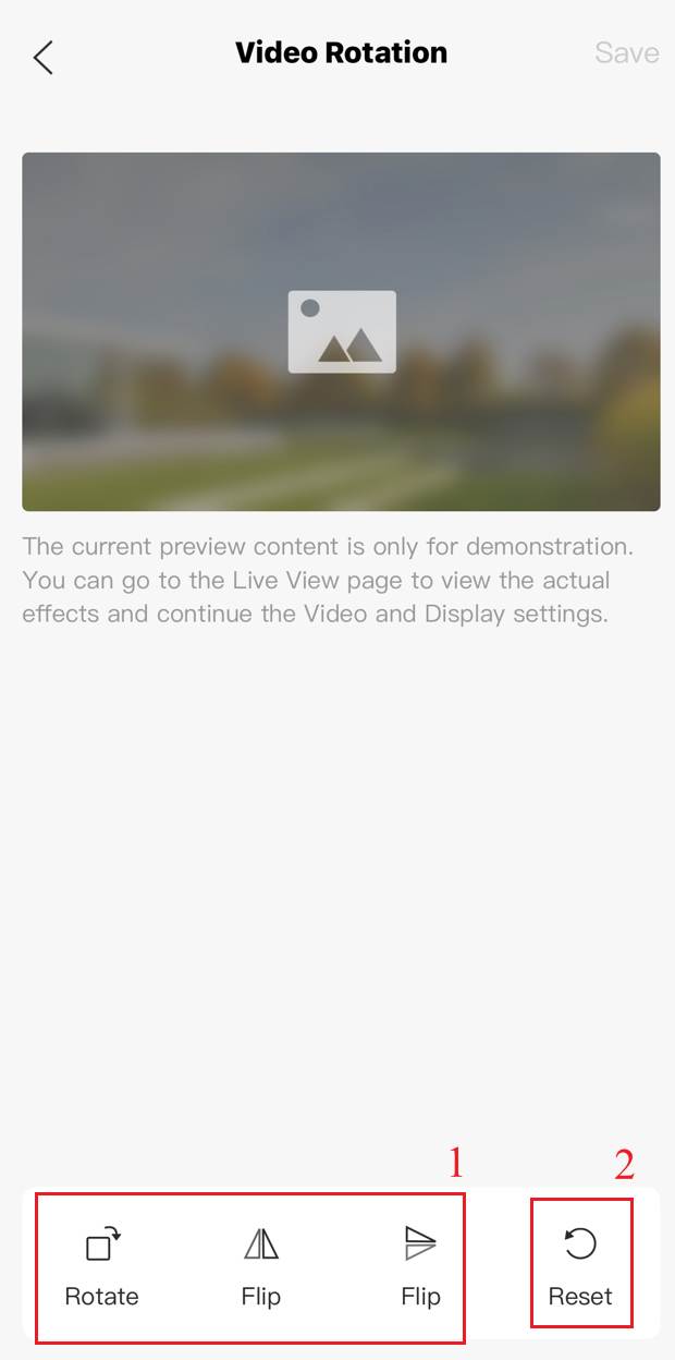 Rotate or flip the surveillance image.