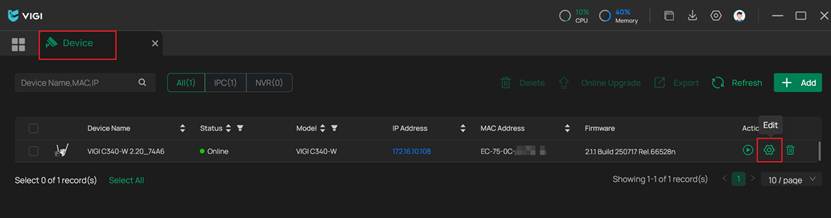 Click the edit button.