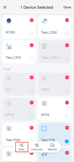 Device Card page shows "1 Device Selected".