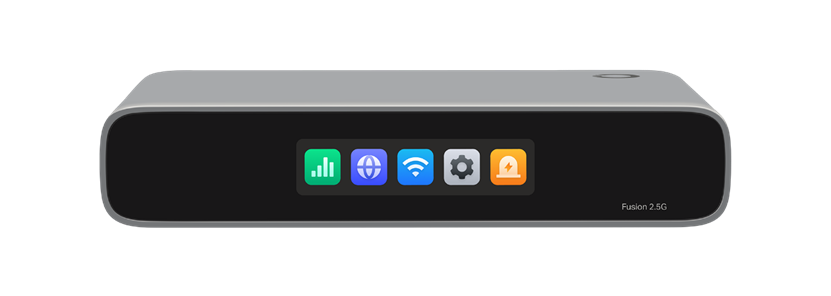Show the screen status of the Omada Fusion Gateway after completing the initial configuration.
