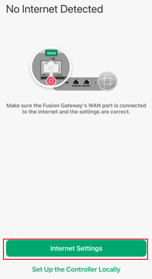 Show the location of Internet Settings.