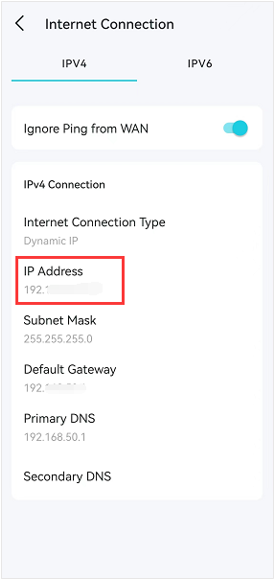 Verify the IP A ddress.