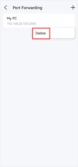 Delete the existing entry.