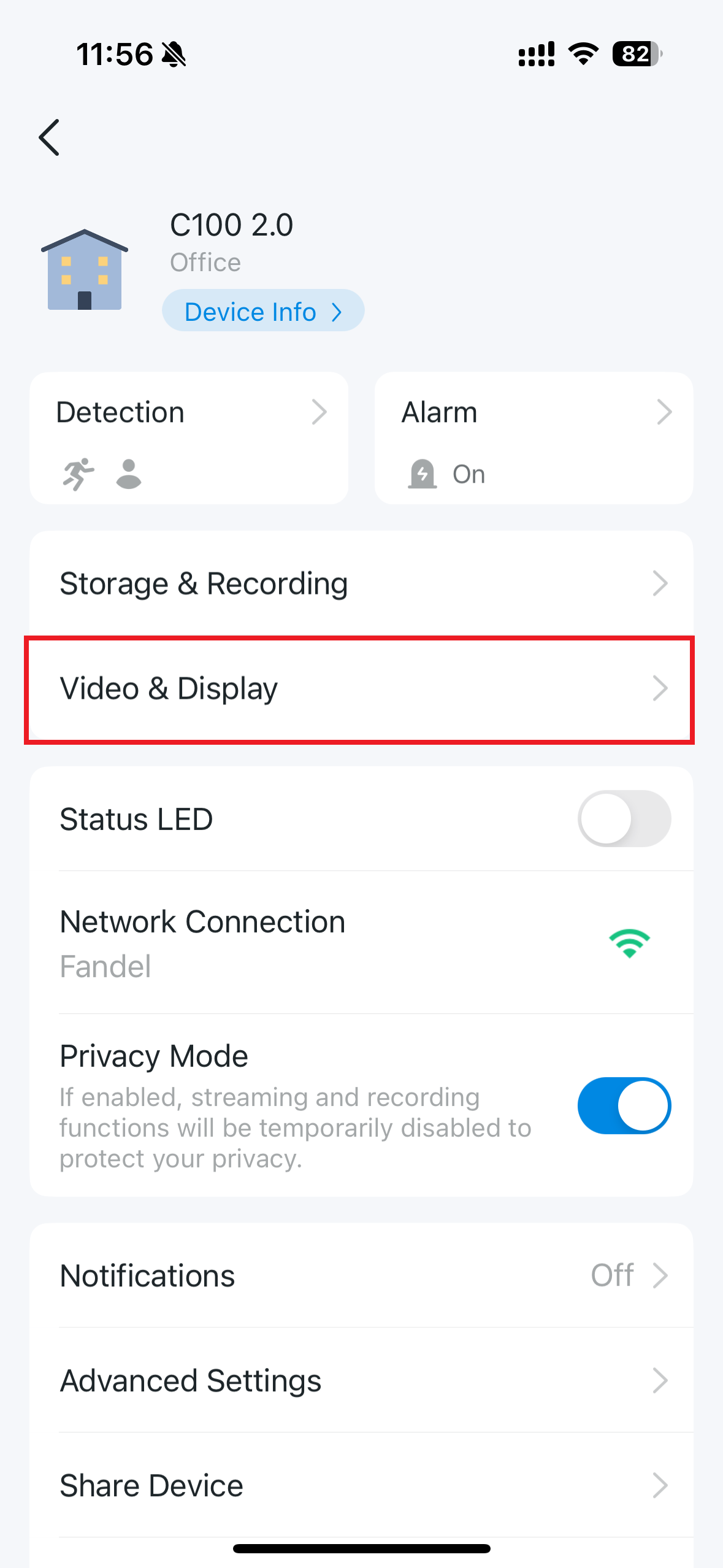 Tap Video & Display.