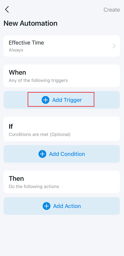 Click on Add Trigger.