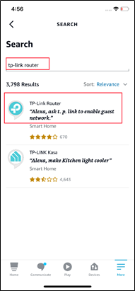 Search for tp-link router.