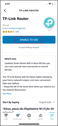 Click "ENABLE TO USE".