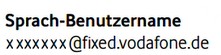 The voice username ends with @fixed.vodafone.de.