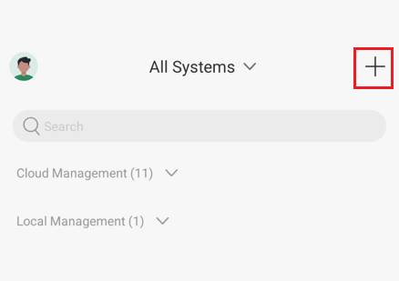 Omada app interface with search bar.