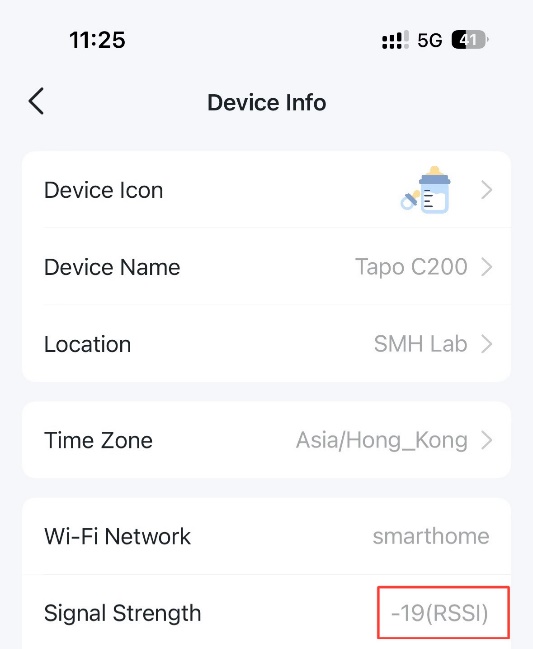 Check the RSSI value of the device.