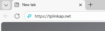 Browser address bar with https://tplinkap.net entered.