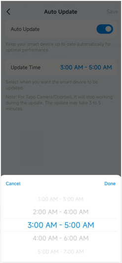 Customize the Auto Update time as per your desire.