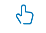 The icon of the press symbol on the CentralHub.