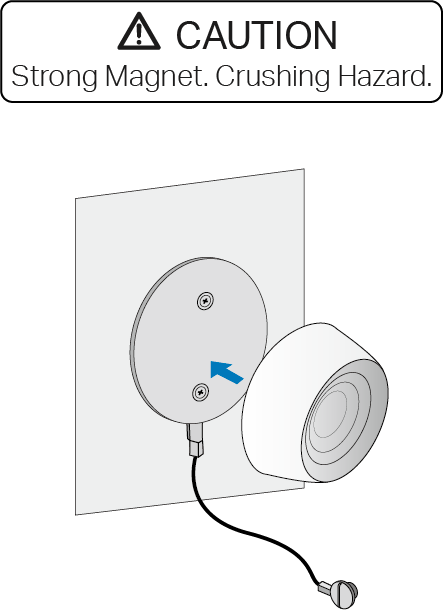 An illustration shows how to attach the base to the metal plate.