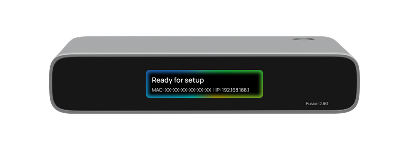 Show the screen status of the Omada Fusion Gateway after booting up.