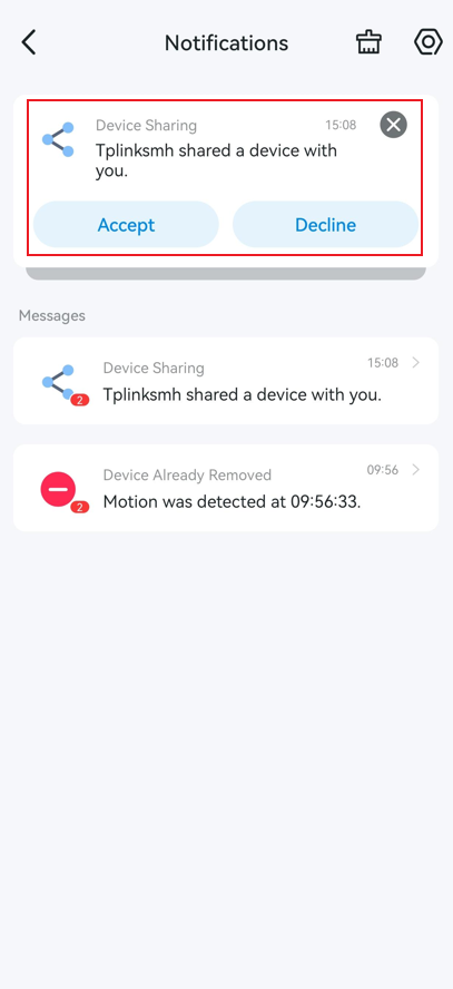 Tap accept.