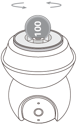 Insert a coin into the camera base and rotate it anticlockwise.