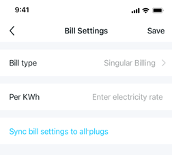 A screenshot showing the Bill Settings page under Singular Billing.