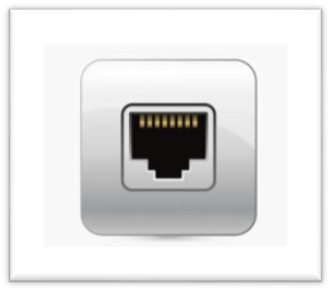 RJ45 ethernet port icon.