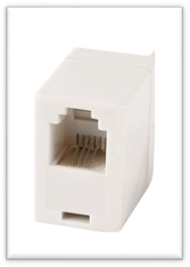 RJ11 coupler/inline connector.