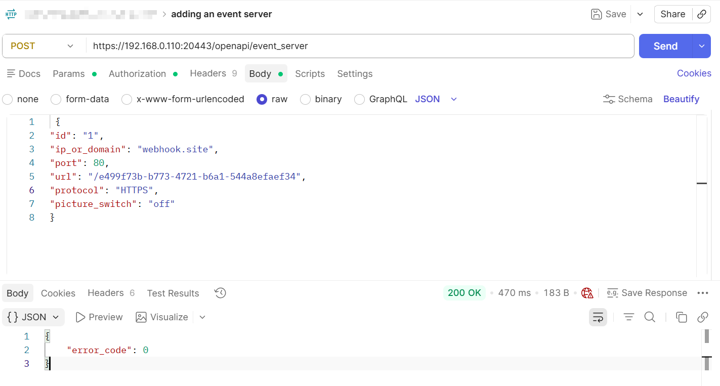 The response body returned by the API call.