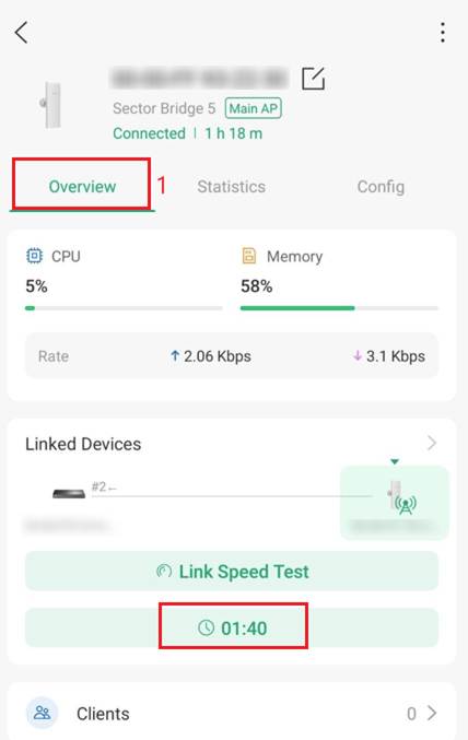 Pairing Window on Omada App in controller mode.