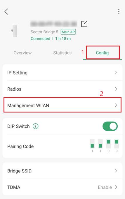 Management WLAN in Omada App for Sector Bridge 5.